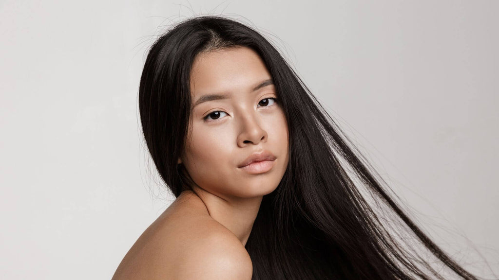 woman with long dark hair