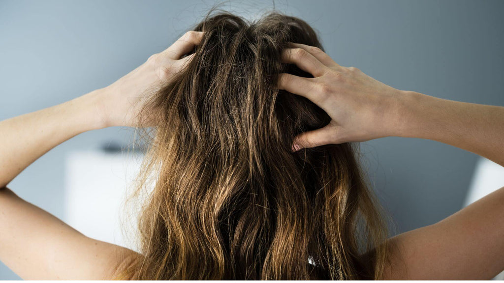 woman with dry hair