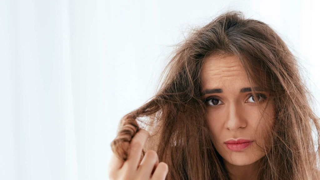 woman with dry hair