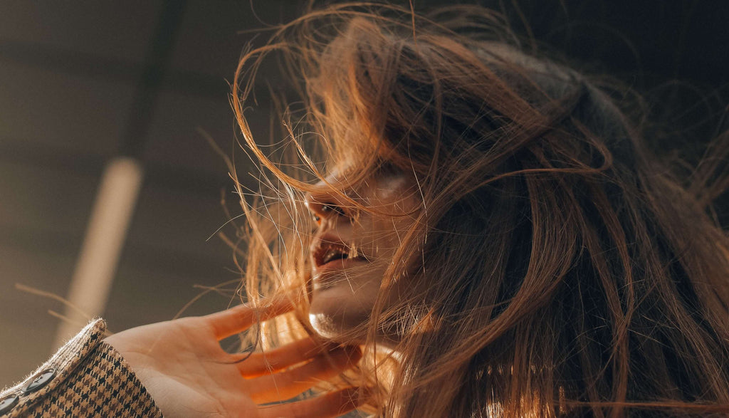 woman with light brunette hair