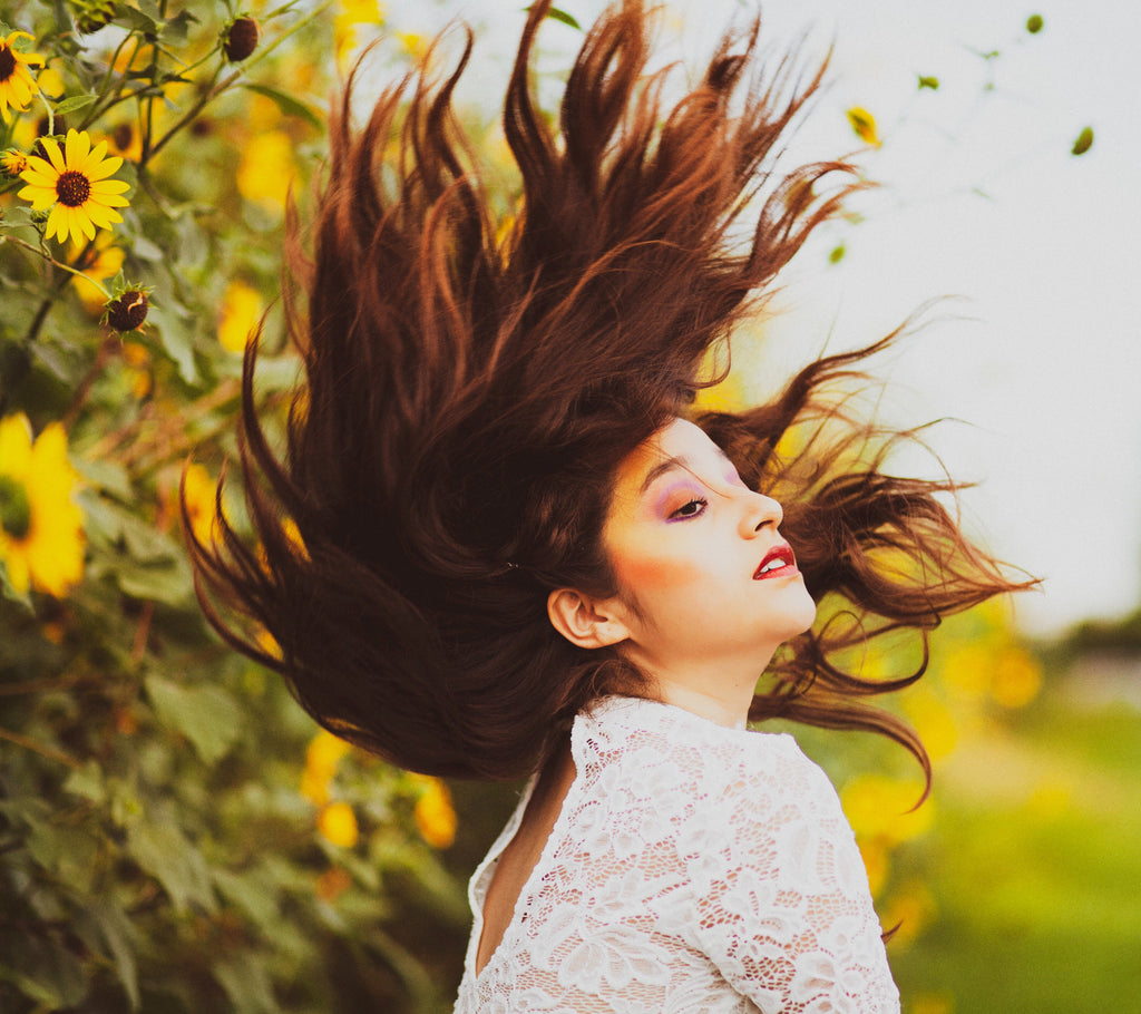 brunette long hair