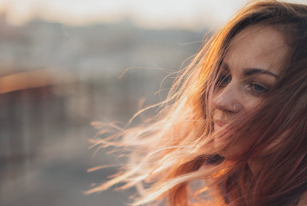 wind healthy hair