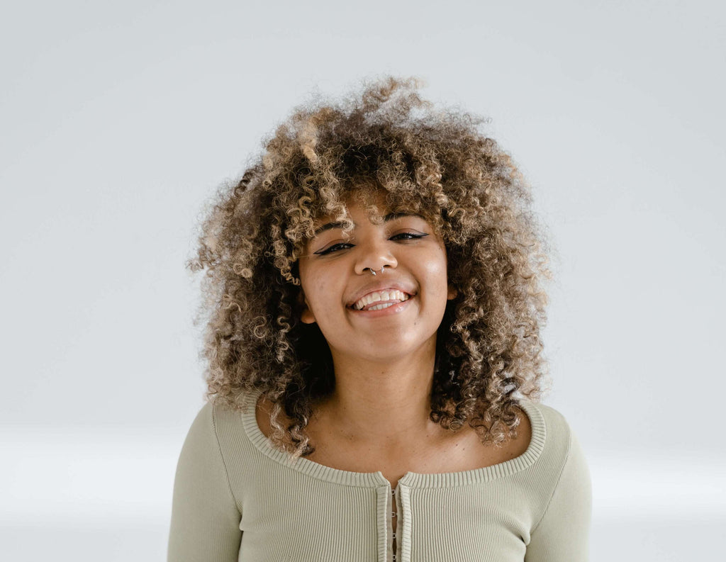 curly hair woman