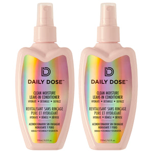 Daily Dose Leave-In Conditioner (2 Pack 8.5oz) Hair Detangler Spray (Award Winning), Paraben Free, Phthalates Free, Cruelty Free, Vegan